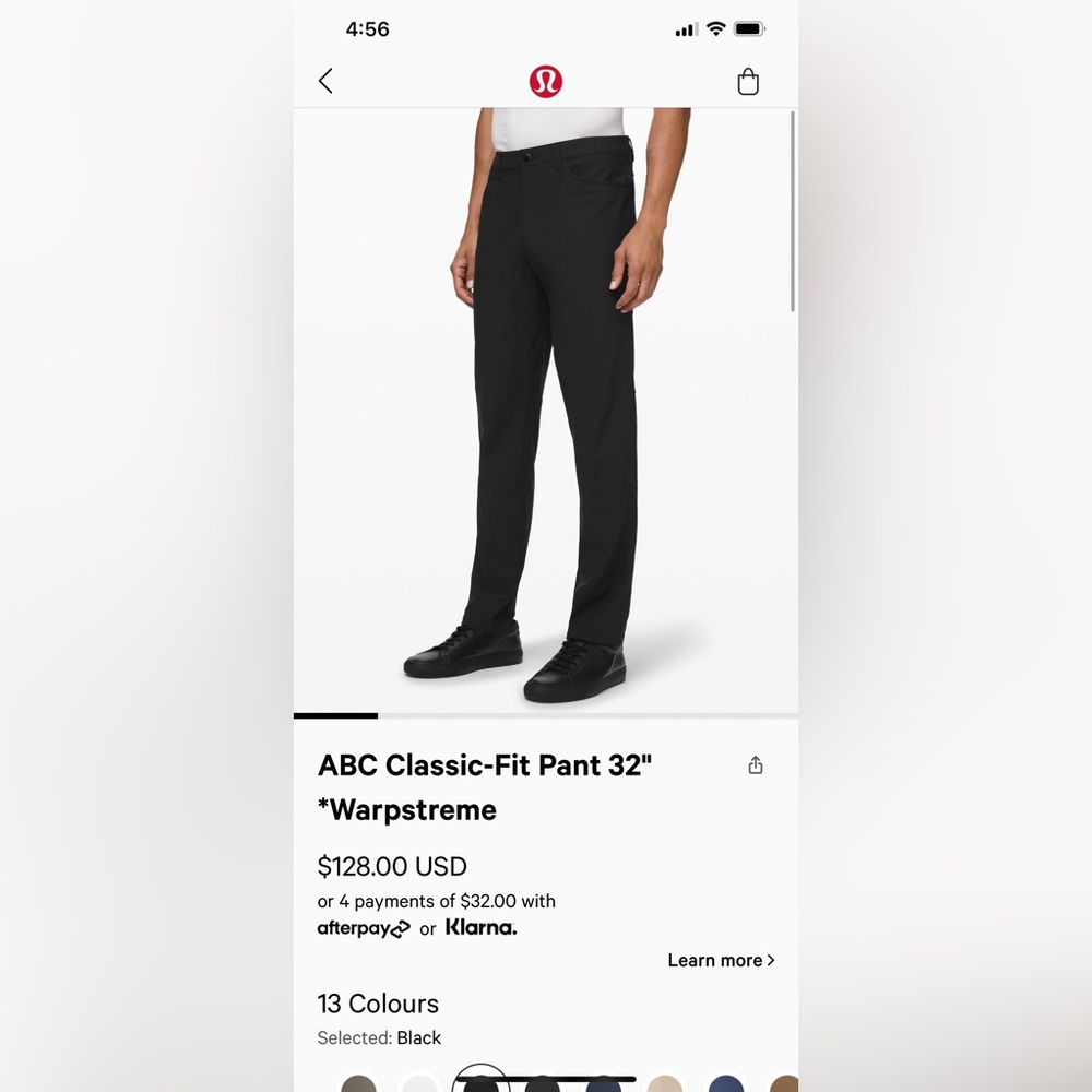 BNWT abc classic fit pant